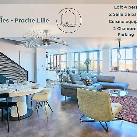 Daire Le Loft Eiffel - Loft Industriel, Proche Lille